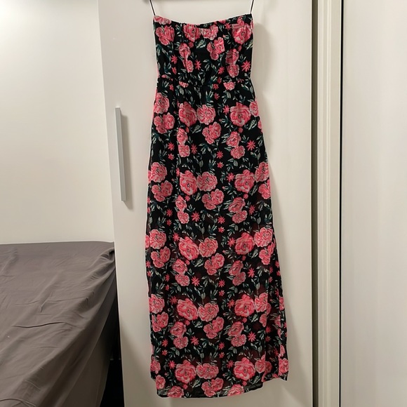 H&M floral chiffon maxi dress, US 4 - Picture 2 of 4